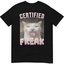  Siyah Sertifikalı Freak Komik Kedi Opium Ürün Üst