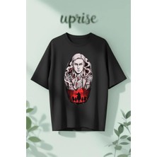  Erwin Smith Attack On Titan Baskılı Pamuklu Oversize T-Shirt