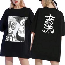  Anime Akaza Üst Ay Üç Şeytan Avcısı T-Shirt