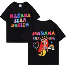  Sıcak Satış Şarkıcı Karol G Müzik Albümü Manana Sera Bonito T Shirt Erkek Kadın Rahat gr
