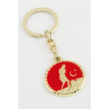 Zero Land Spt-Gld Atatürk Metal Anahtarlık - Sarı