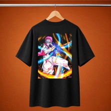  Demon Slayer Akaza Ates Enerji Oversize Unisex Tisort