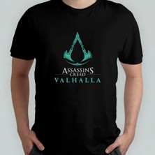  Assassin's Creed Valhalla Unisex %100 Pamuklu Bisiklet Yaka T-Shirt
