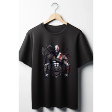  Kratos God Of War Baskılı Baskılı Oversize T-Shirt
