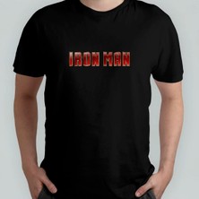  Iron Man / Demir Adam %100 Pamuklu Bisiklet Yaka T-Shirt Model - 1