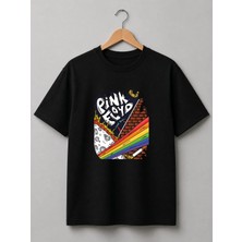  Özel Pink Floyd Tasarımlı Unisex Premium Kumaş Relaxed T-Shirt