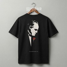  The Godfather Baskılı Unisex Premium %100 Pamuklu Tişört - Özel Tasarım