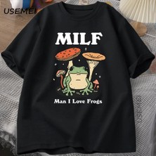  Retro Kurbağa Tshirt Komik Mılf Kurbağa Tcottagecore Kurbağa T-Shirt Kurbağa Kurbağa 2825