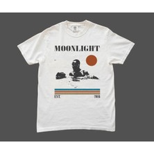  Moonlight Baskılı Unisex Oversize T-Shirt