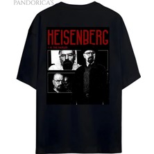  Pandorica's Breaking Bad Walter White Heisenberg Sırt&göğüs Tasarımı Baskılı Unisex Pamuklu T-Shirt