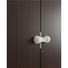 Nevamel® 4 Adet Bebek ve Çocuk Koruyucu Dolap Kilidi Vida Gerektirmeyen Güvenlik Seti
