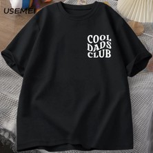  Serin Babalar Kulübü Tshirt Babalar Günü Komik Koca T-Shirt Baba Baba Terkekler Pamuk 2830