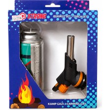 Strong Pürmüz Seti Kamp Gazlı Çakmaklı Torch Set