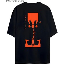  Half Life Gordon Freeman Sırt Baskılı Yazılı Pamuklu Relaxed Kalıp Gamer T-Shirt