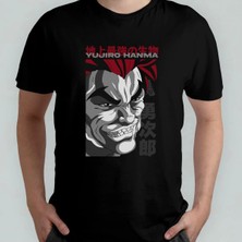  Baki Hanma - Yujiro Unisex %100 Pamuklu Bisiklet Yaka T-Shirt Model 5