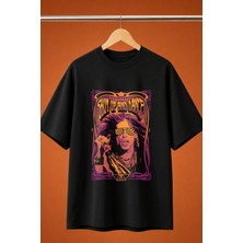  Aerosmith Sahne Baskili Oversize Tisort