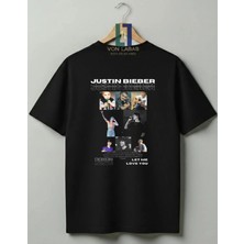  Justin Bieber Tasarımlı Unisex Premium Pamuklu Tişört