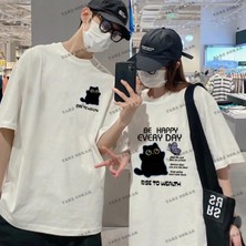  2 Adet Tir Harajuku Style Çift Sevgili Kombinleri Couple Clothing Yeni Sezon