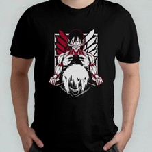  Attack On Titan EREN%100 Pamuklu Bisiklet Yaka T-Shirt Model - 2