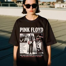  Pink Floyd Baskılı Unisex Oversize T-Shirt