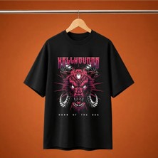  Hellhound Kirmizi Seytan Oversize Unisex Tisort