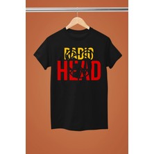  Radıohead Baskılı Pamuklu Kısa Kollu Regular Kalıp Rock Tshırt