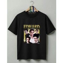  Özel Tasarım Twilight Baskılı Unisex Premium Pamuklu Tişört