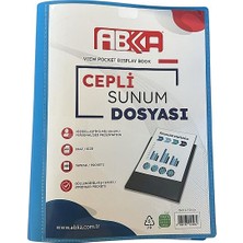 Abka Sunum Dosyası Önü Cepli A4 40'lı (1.22.03.004) ***