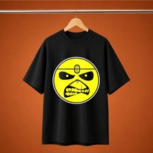  Iron Maiden Eddie Yüz Oversize Unisex Baskılı Tişört