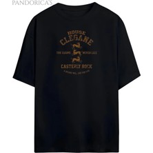 Pandorica's Game Of Thrones Tasarımı House Clegane Baskılı Unisex Pamuklu T-Shirt