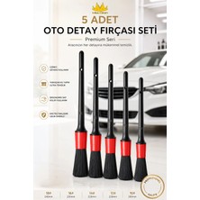 Missclean ( 5 Adet ) Oto Detay Fırçası Seti Kaliteli Detaylı Farklı Boyutlar, Premium Seri