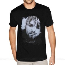  Erkekler Premium Pamuk Nirvana Kurt Cobain T-Shirt