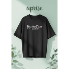  Attack On Titan Anime Baskılı Pamuklu Oversize T-Shirt
