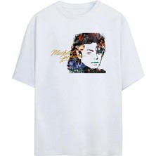  Popun Kralı Michael Jackson Tasarımlı Premium Pamuklu Unisex Tişört