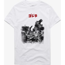  Godzilla Rubble City Beyaz Tshirt Model 26