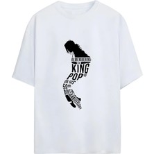  Popun Kralı Michael Jackson Tasarımlı Premium Pamuklu Unisex Tişört