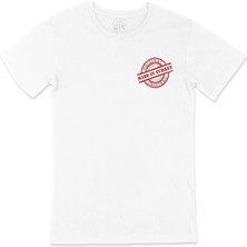  Made In Turkey Original Cep Logo Tasarımlı Beyaz Tişört