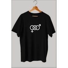 -Wed Biyolojik Tehlike Baskılı Oversize T-Shirt ( Tişört )Sokak Tarzı