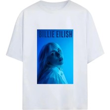  Billie Eilish Tasarımlı Unisex Yüksek Baskı Kaliteli %100 Pamuklu T-Shirt