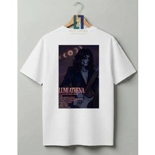  Lumi Athena Baskılı Unisex Pamuklu Tişört - Özel Tasarım Müzik Konseptli Grafik T-Shirt