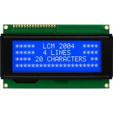 OEM 20X4 Mavi Arka Aydınlatmalı Karakter LCD Ekran (5V)