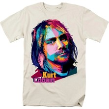  Erkekler Nirvana Kurt Cobain Baskılı Tişörtü