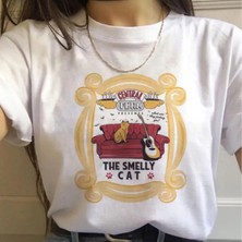  Beyaz Arkadaşlar Tv Gösterisi Harajuku Ullzang Karikatür Baskı 90S Grafi
