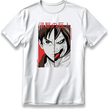  Attack On Titan Eren Jeager Shingeki No Kyoji Model Baskılı Tişört Unisex Kalın Kumaşlı T-Shirt