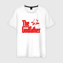  Erkek Beyaz The Godfather Tişört