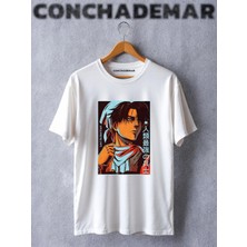  Attack On Titan Levi Ackerman Baskılı Oversize Tshirt