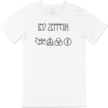  LED Zeppelin Logo Tasarım Tişört