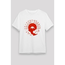  Ko Butadigi Fuji Dağı Beyaz Unisex Tişört T-Shirt T15820