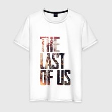  The Last Of Us Logo Desenli Beyaz Erkek Tişört