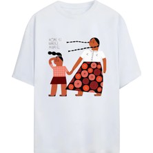  Grafftee Unisex %100 Organik Pamuk Bisiklet Yaka Illustrasyon Baskılı Özel Tasarım T-Shirt